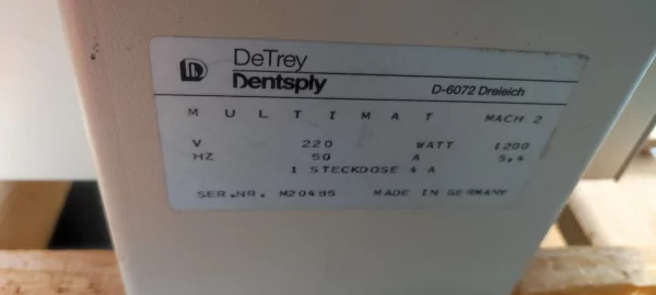 Four céramique DeTrey Dentsply Multimat Mach 2 - Aloccas.com